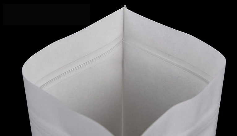 Gravure Printing Kraft Paper Bag With Clear Window Food Grade With Zipper Moisture Proof