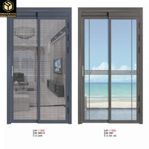Quality Living Hall Bedroom Aluminium Glass Hinged Door Hinged Aluminium Doors 35 - 45mm wholesale