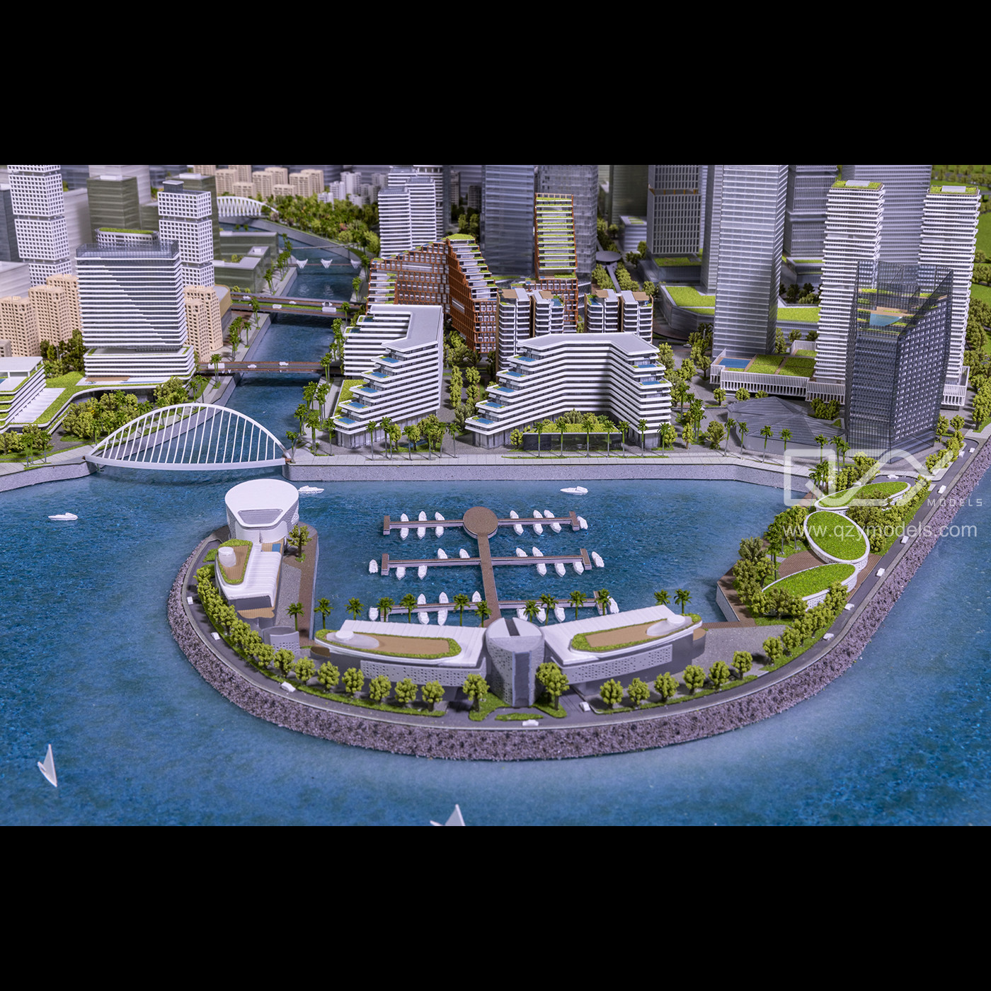 Sri Lanka Miniature Architectural Models Skyscraper 3D Model 1/1250