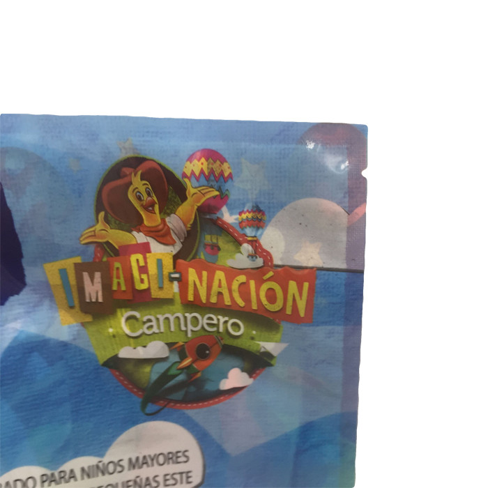 Free Samples Clear Window Heat Press Flap Plastic Bag for Toy Bag for Safe Children Products Custom Cartoon Printing