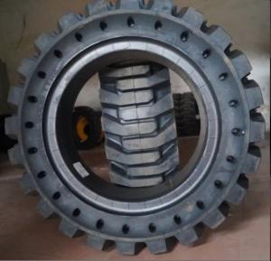 Quality Tire Manufacture of solid pneumatic skid steer loader tire used for wheel rim 10-16.5 wholesale