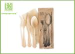 Branded Eco Friendly Dinnerware , Disposable Bamboo Cutlery For Picnic Non -