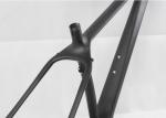 Black Full Carbon Fiber Fat Bike Frame Customized Painting For Snow Bike