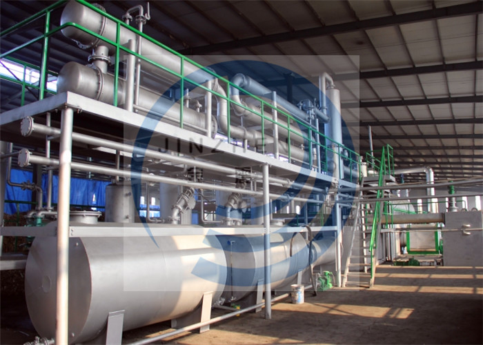 10 20 30 Ton Fully Continuous Waste Tire Plastic Rubber Pyrolysis Oil To Diesel Fuel Plant