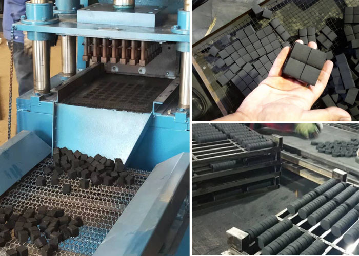 Smoke Free Hydraulic Charcoal Press Machine 350pcs/Min