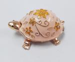 Turtle trinket jewelry box petwer metal jewelry box enamel decoration gifts box