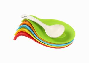 Quality Heat Resistant Silicone Kitchen Gadgets / Flexible Silicone Spoon Rest Holder wholesale