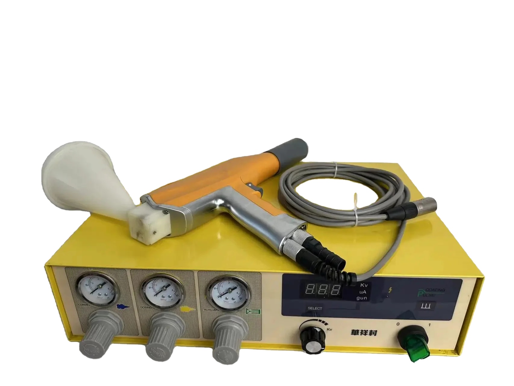 Vibration Absorption Casio Powder Coating Gun for Steel Substrate Industrial Equipment