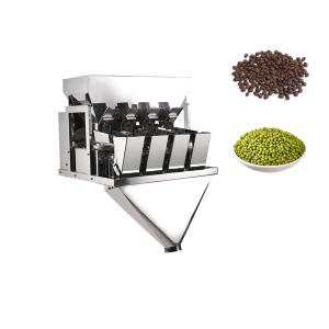 Quality Food Candy Coffee Bean 4 Head Linear Weigher Automatic Weighing Filling wholesale