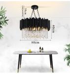 Black Light Round Kitchen Living Room Round Black Ceiling Chandelier(WH-CY-174)