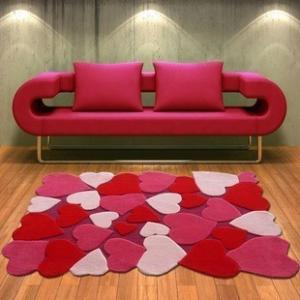 Quality Flower carved Vivid Design Handtufted Acrylic Carpet wholesale