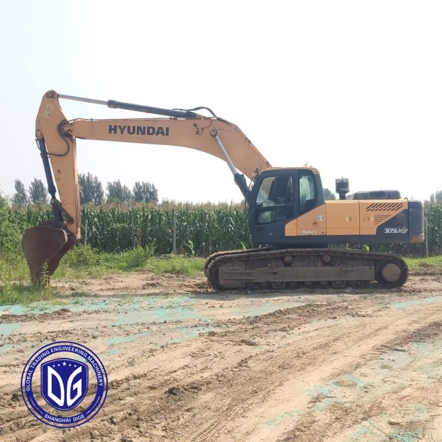 R305VS Used 30.5t Hyundai Excavator And Cooling Capacity For Continuous Operation