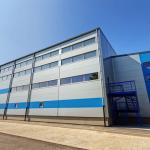 Modern Prefab Steel Warehouse Buildings , High Rigidity Steel Frame Industrial