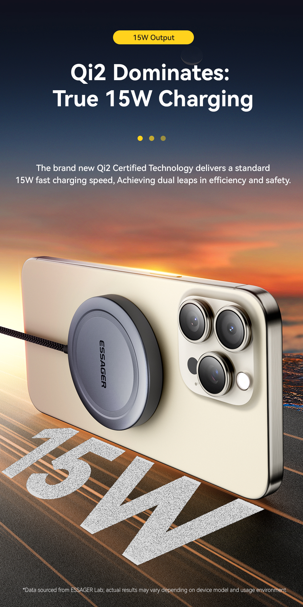 ES-WC11 Series Wireless Phone Charger Fast Charging Wireless Charger 5W 7.5W 10W 15W