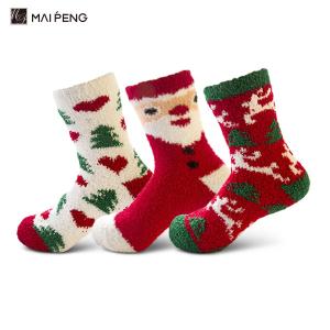 Quality Christmas Indoor Warm Home Socks Knitted Thick Warm Fuzzy Socks wholesale