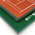 Harmless Odorless Silicon PU Flooring Anti Slip Sport Flooring Red
