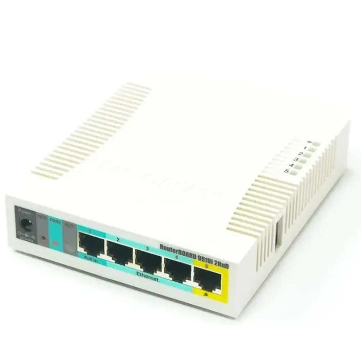 Mikrotik RB951Ui-2HnD 1200 Mbps 2.4G Wi-Fi Transmission Rate and 2 External Antennas for Seamless Wireless Connectivity
