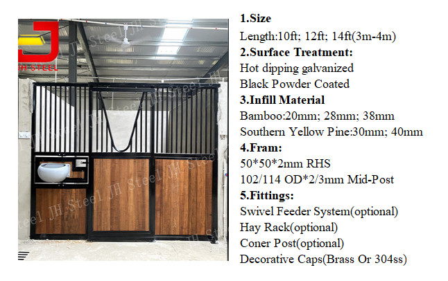 Durable Corrosion Resistant Metal Horse Stables Galvanized