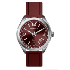 Quality 43.0mm Rubber Band Silicone Strap Watches With Reflocter Top Ring wholesale
