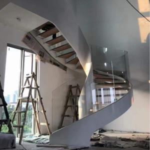 Quality 15mm Curved Tempered Glass Toughened For Staircase Balustrade Railing wholesale