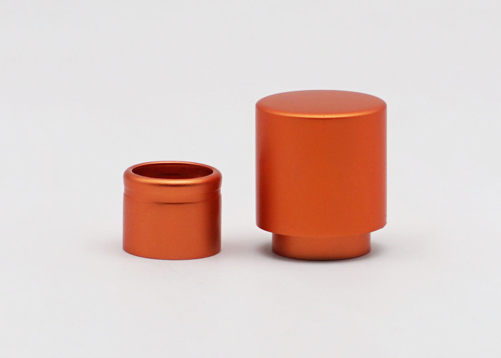 15mm Orange Cylinder Magnetic Perfume Cap Cosmetci Packaging