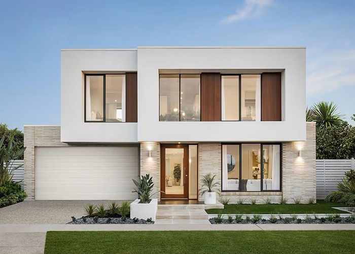 AU Standard Luxury Modular Prefab Villa 3 Bedroom Villa Light Steel Frame House Kit