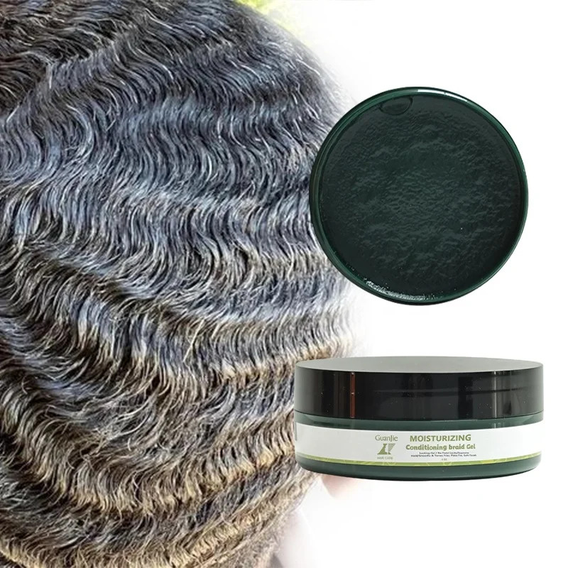 Custom Logo Strong Hold Edge Control Hair Gel Thick Edges Long Lasting Hair Styling Gel Support Hair Growth Care Styling Gel