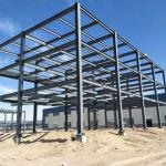Durable Commercial Steel Framed Workshop Buildings With Welded Connection /