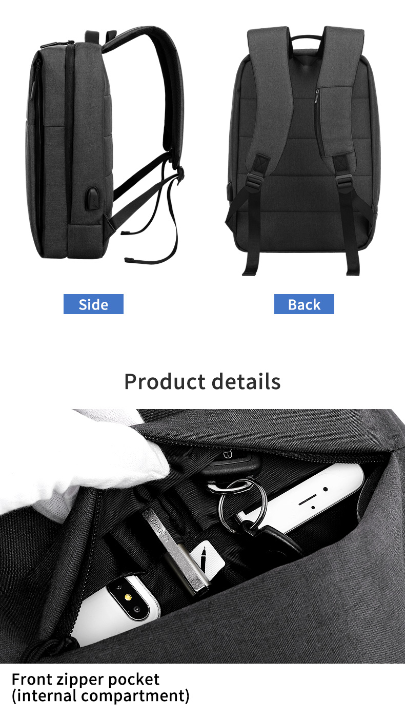 High quality custom logo usb charging men business notebook school waterproof backpack men bagpack laptop backpack