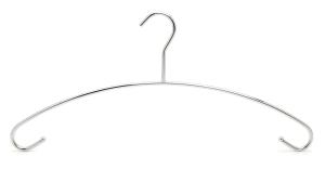 Polished Ultra Thin 17.6x8.0x0.22 Chrome Wire Hangers