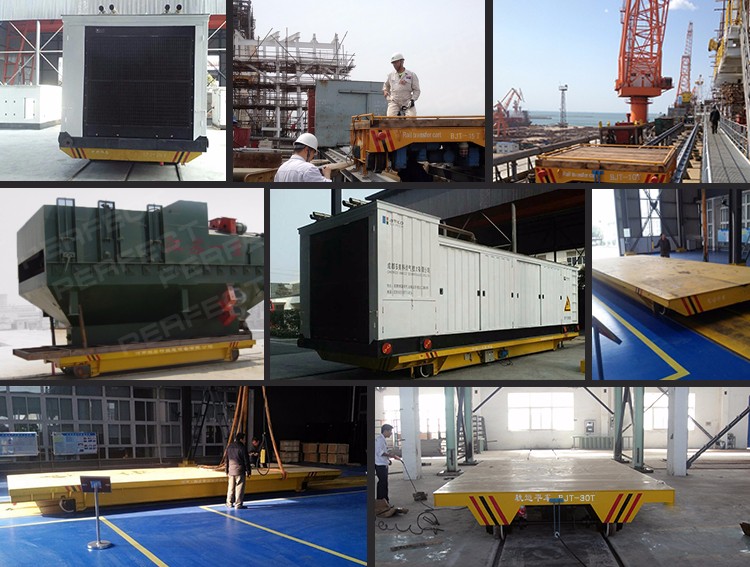 20 Ton Industrial Ladle Transfer Car Free Maintenance Battery Electric Magnetic Brake