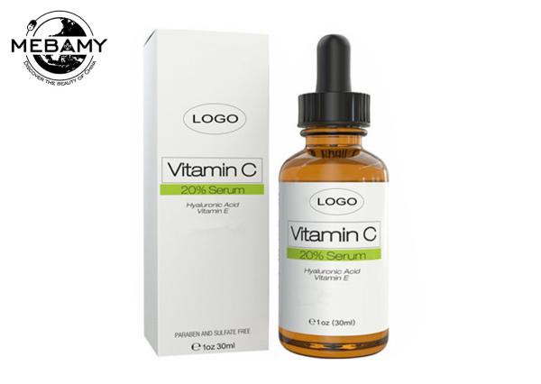 Vitamin E Organic Vitamin C Face Serum Hyaluronic Acid Anti Aging Blemish