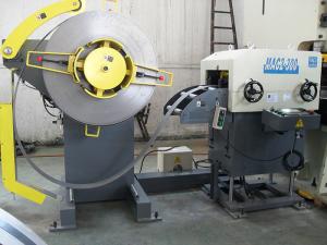 Quality Pneumatic Servo Feeder Decoiler And Straightener Tube Flattening Punching Machine wholesale