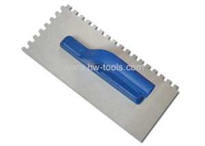 Quality Carbon steel Plastering trowel with teeth blade HW02118 wholesale