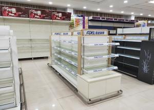 Quality Fashion Supermarket Metal Shelves L900xW860xH1400MM Customized Dimension wholesale