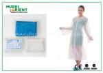 Waterproof Disposable PE Visitor Coat/Transparent Plastic PE Disposable Visitor