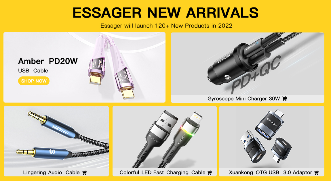 ESSAGER JY-307Max Series 35W Best Portable Universal Phone Charger