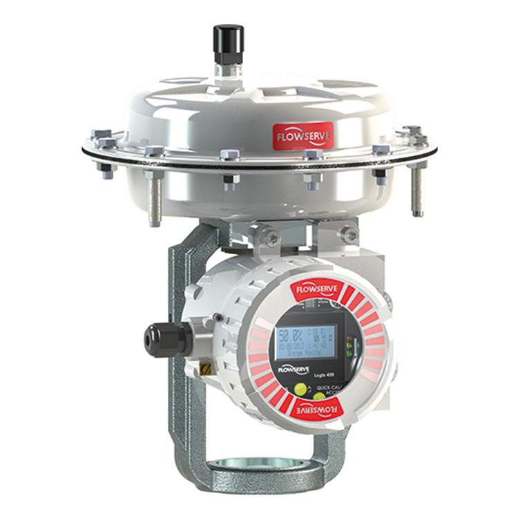 control valve positioner Logix 420 series digital positioner with 521F control valve
