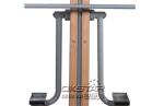 wood like street lamp outdoor fitness equipment