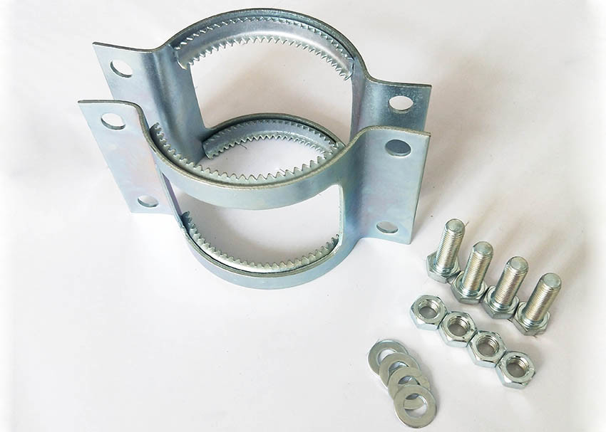 SML EN877 Heavy Duty Pipe Clamps Cast Iron Pipe Grip Collar Coupling With Teeth