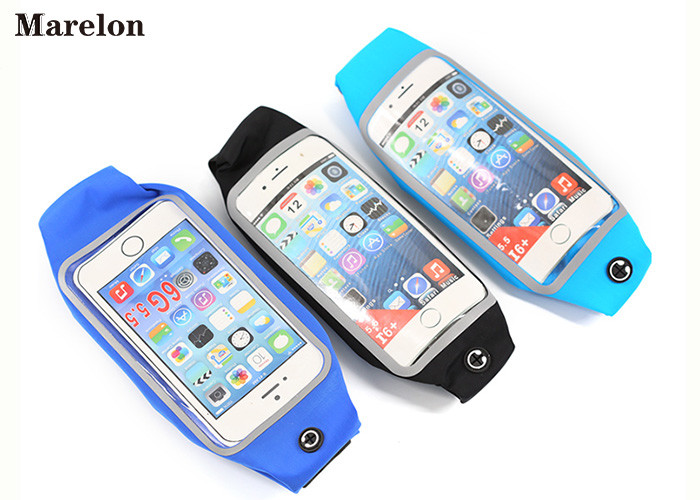 Lycra Fabric Running Waist Pack High Sensitive Screen For Outdoor Sports