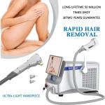 Portable Fiber Laser Hair Removal Machine / Diode 808 Laser Machine For Beauty