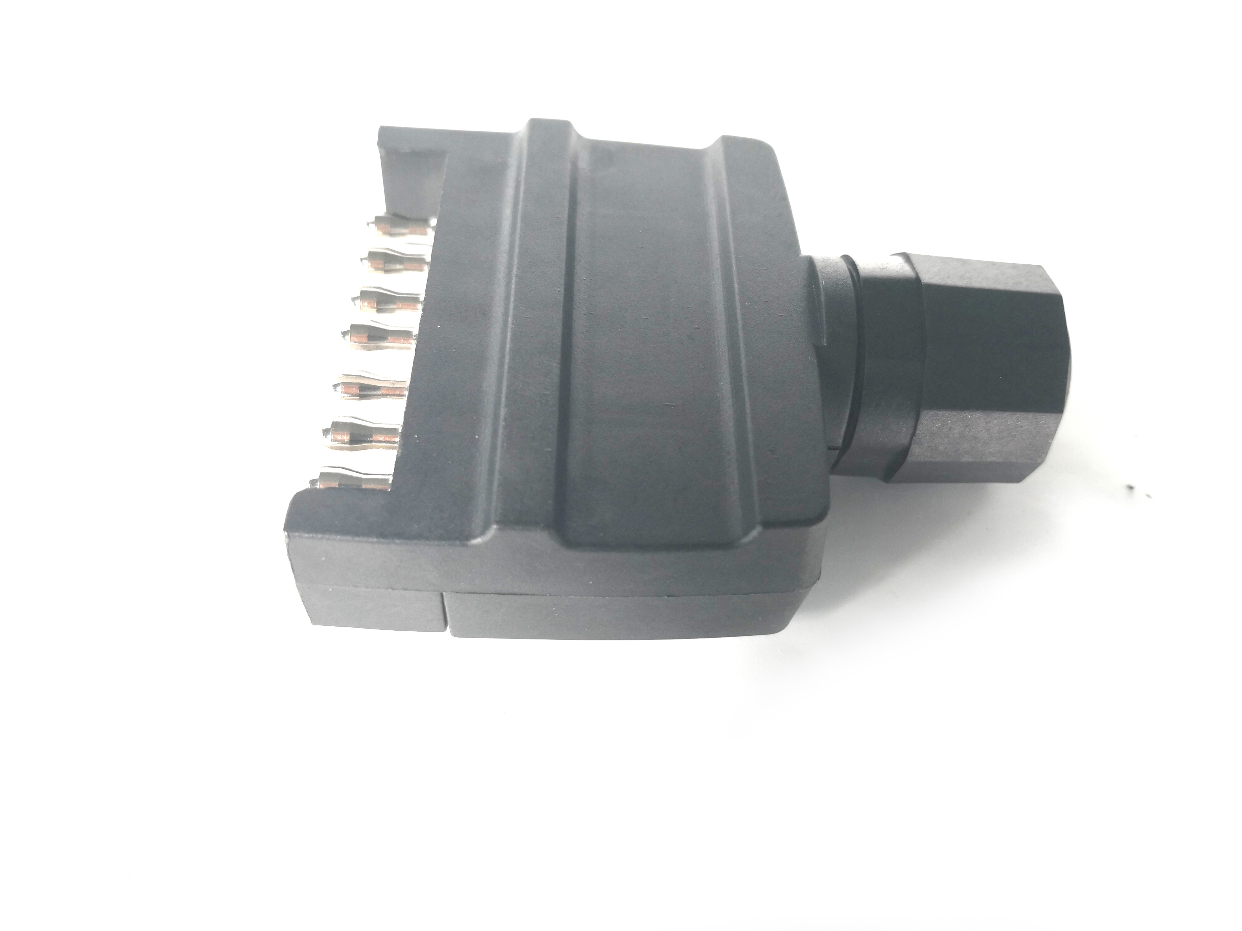 Flat Trailer Electrical Plug Nylon Brass Heavy Duty 7 Pin Trailer Plug