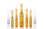 clear amber borosilicate glass ampoule medical cosmetic use
