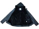 Polyurethane Pu Leather Puffer Jacket Mens
