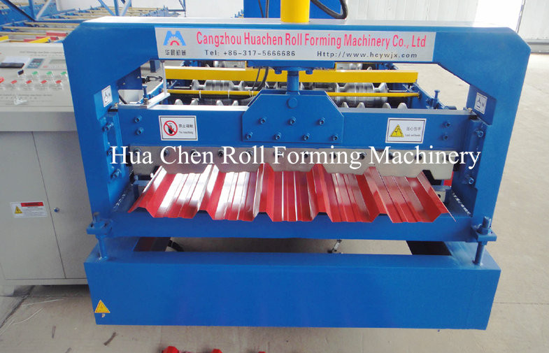 Asia Market 914 Material Roof Sheet Making Machine With SImens PLC Control