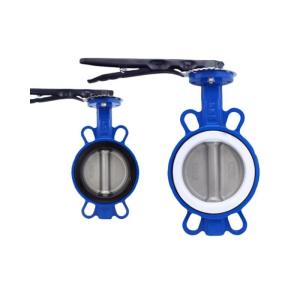 Quality Ductile Iron Body Concentric Design Wafer Butterfly Valve for Straight Flow Control wholesale