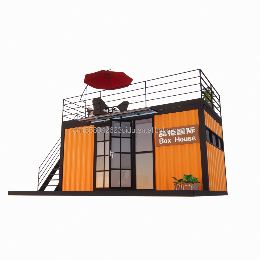 Hotel 20 Foot Portable Container Clothes Shop Prefabricated Cafe Mobile Store Warehouse