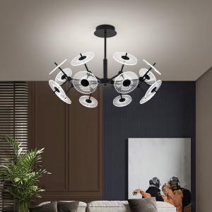 Quality Modern Living Room Bedroom Acrylic Chandelier designer black gold Chandelier(WH-MI-409) wholesale