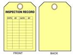 Inspection Tag Vinyl Waterproof Durable Plastic Safety Tag